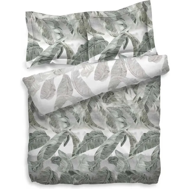 Heckettlane Heckett & Lane Batalla Dekbedovertrek - Lits-jumeaux - 260x200/220 cm - Groen/Grijs