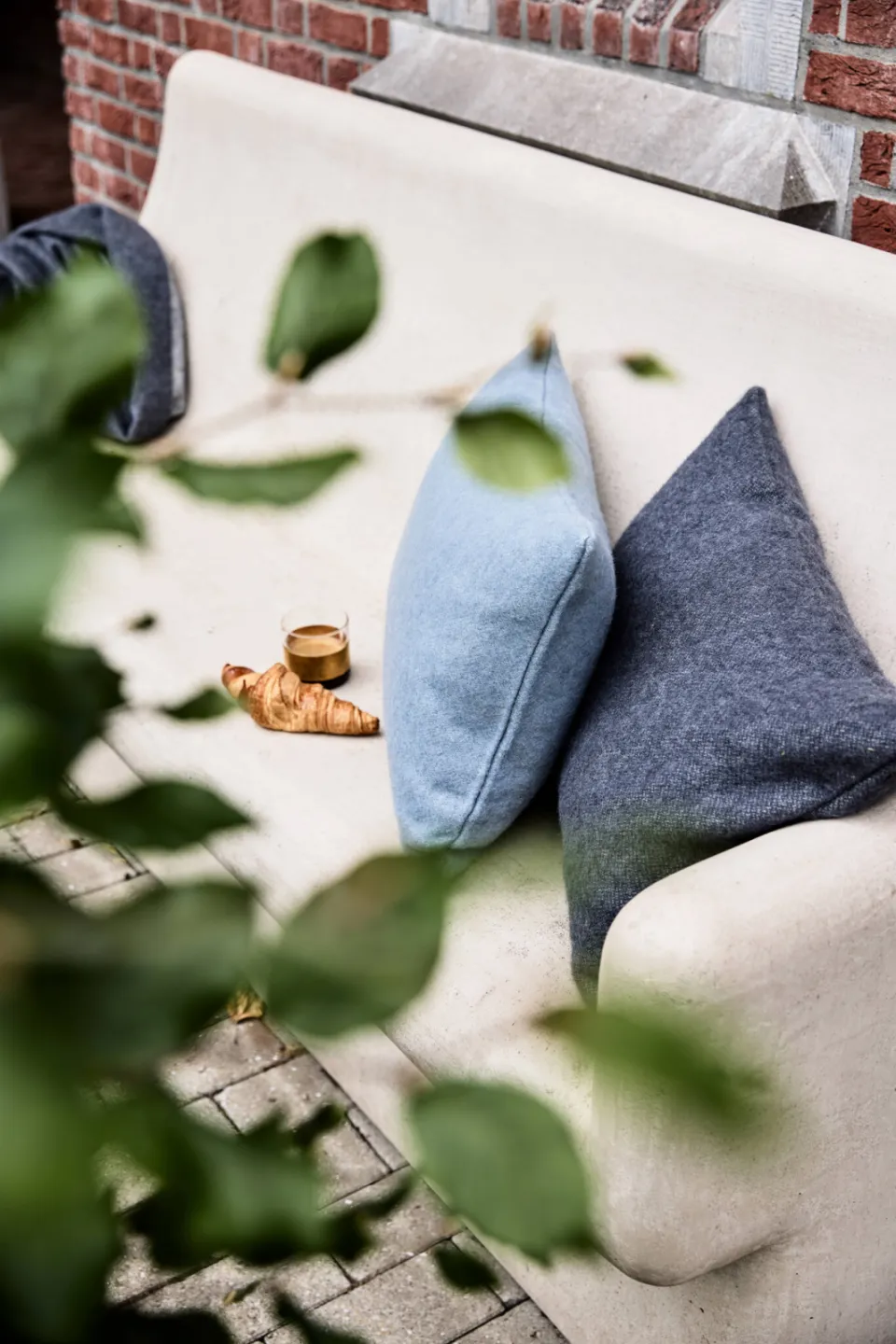Vandyck Home Bellavita wollen kussensloop blauw, foto 3