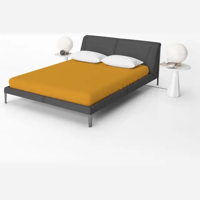 Suite sheets Jersey Hoeslaken Okergeel 200 x 200 cm