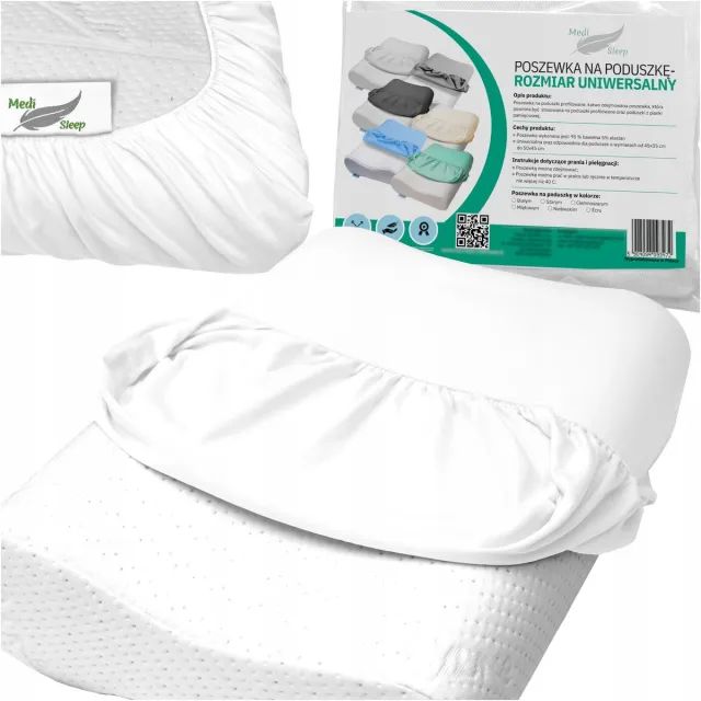 Sleep Med Medi Sleep - Kussensloop - Orthopedisch - Wit - Universeel - Ademend