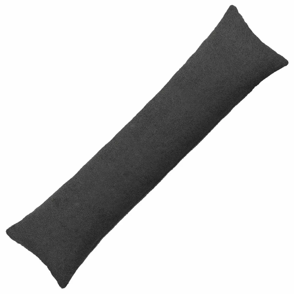vidaXL Kussensloop HEERLEN Donkergrijs 40 x 145 cm Bouclé, foto 3