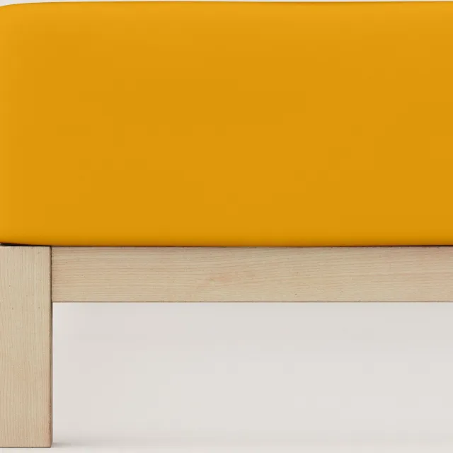 schlafgut Pure Bio Katoen Jersey Hoeslaken S - 90x190 - 100x220 196 Yellow Deep