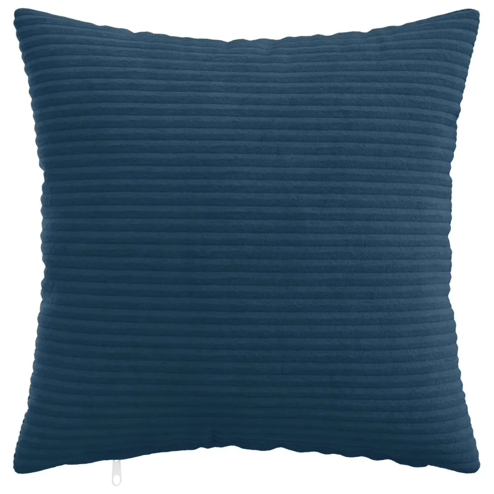 vidaXL Kussensloop 2 st HEERLEN Marineblauw 45 x 45 cm corduroy, foto 3