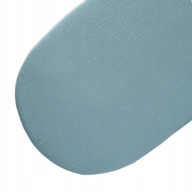 Like Moses Luxe Muslin Hoeslaken met Elastiek voor Reiswieg/Wiegje Groen