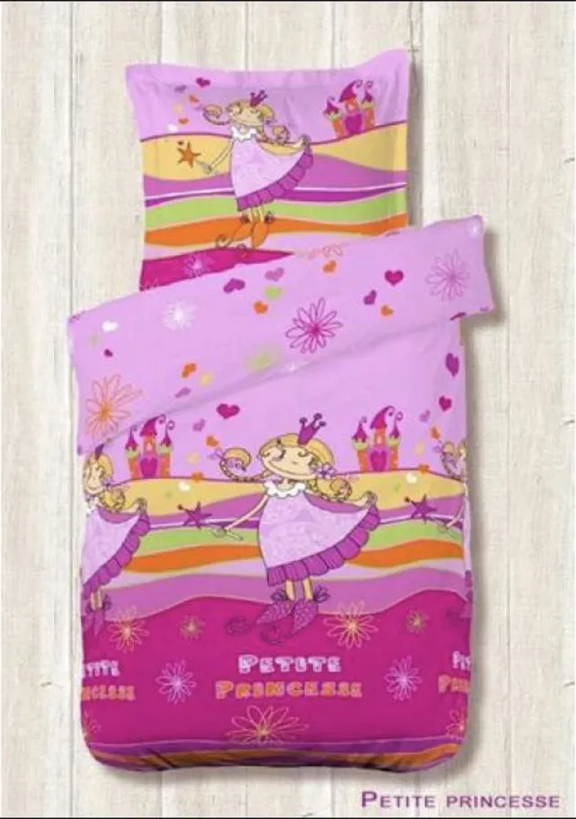Better Nights Kinderdekbedovertrek Petite Princesse - 1 kussensloop - 100% katoen roze
