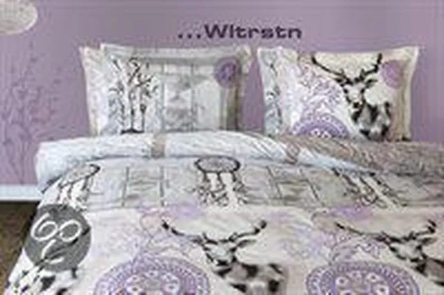 Refined HNL Refined Dreamcatcher Dekbedovertrek - Lits-jumeaux - 240x200/220 cm - Wit/Paars