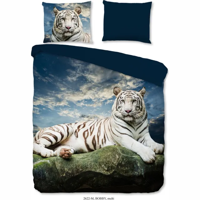 Pure Dekbedovertrek "witte tijger" - Multi - Microfiber