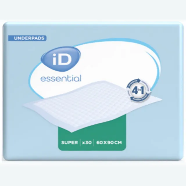ONTEX ID Expert Protect Super 60 x 90 cm - 4 paquets de 30 protections 4 pakken van 30 stuks