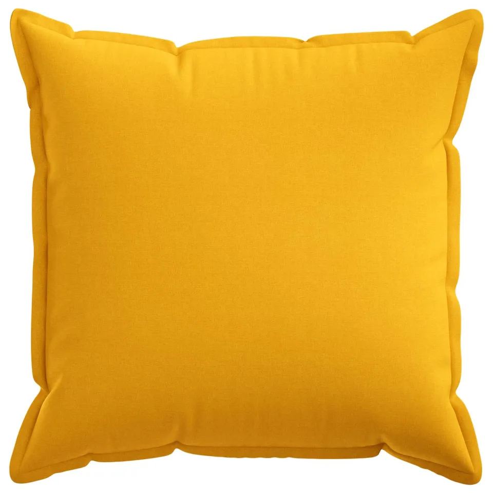 vidaXL Kussensloop 2 st HOUTEN Lichtgeel 65 x 65 cm Faux Linnen