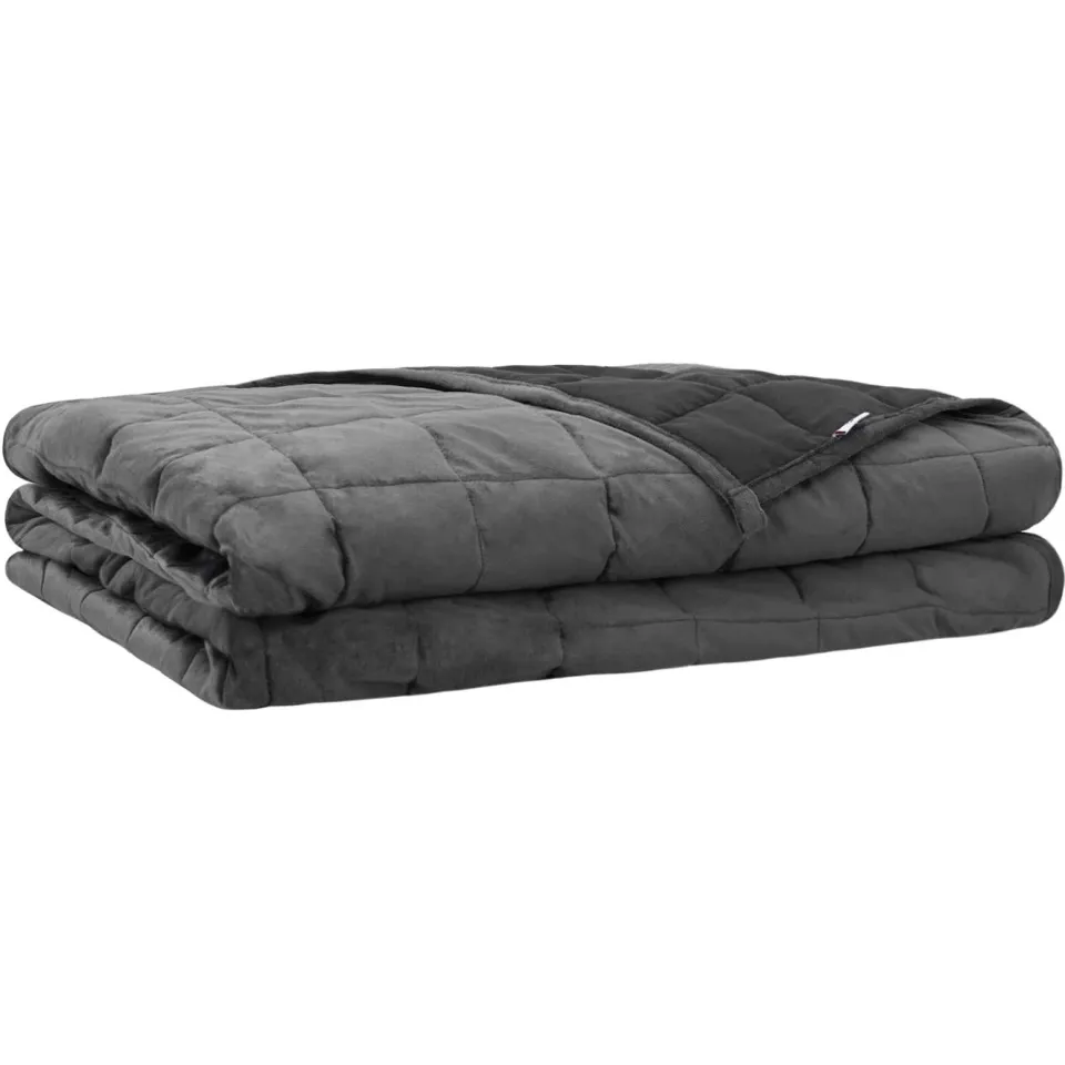vidaXL Verzwaringsdeken Antraciet 220 x 235 cm 11 kg Stof, foto 3
