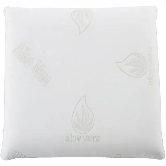 Vente-unique Kussen met vormgeheugen DOUCEUR d' ALOE VERA van NATUREA - 60 x 60 cm Wit