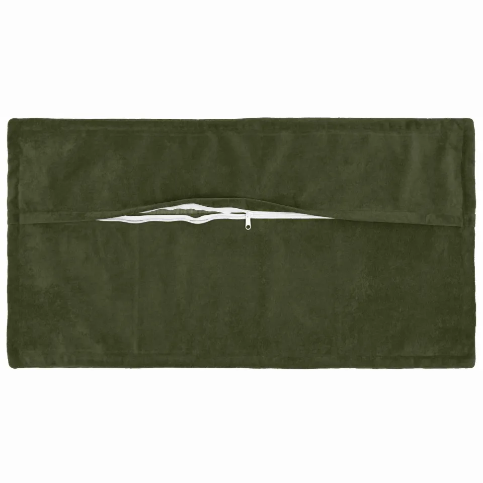 vidaXL Kussensloop 12 st HOUTEN Groen 40 x 80 cm Microfiber Fleece, foto 3