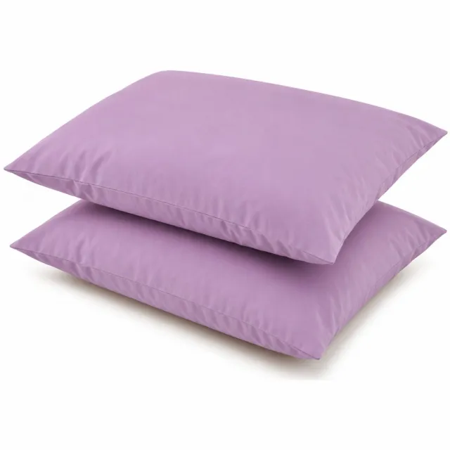 De Linde Home Kussenslopen, 100% Renforcé Katoen, 60x70 cm, Set van 2, Lila, Zacht & Ademend, Hotelkwaliteit, Kussensloop, Perfecte Pasvorm, Duurzaam, Stijlvol & Comfortabel, De Linde Home