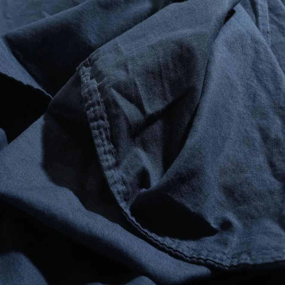 NOUS Living stonewashed dekbedovertrek donkerblauw, foto 6