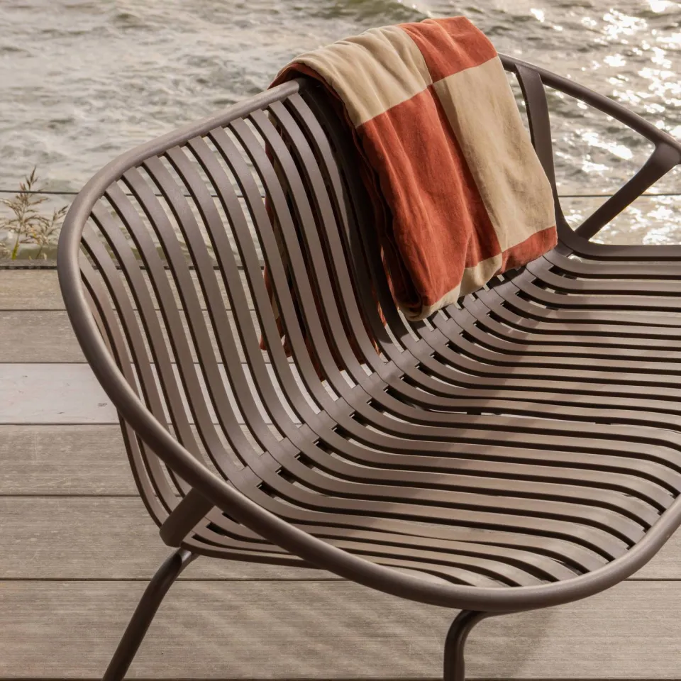 WOOOD Zena plaid roestbruin/beige, foto 2