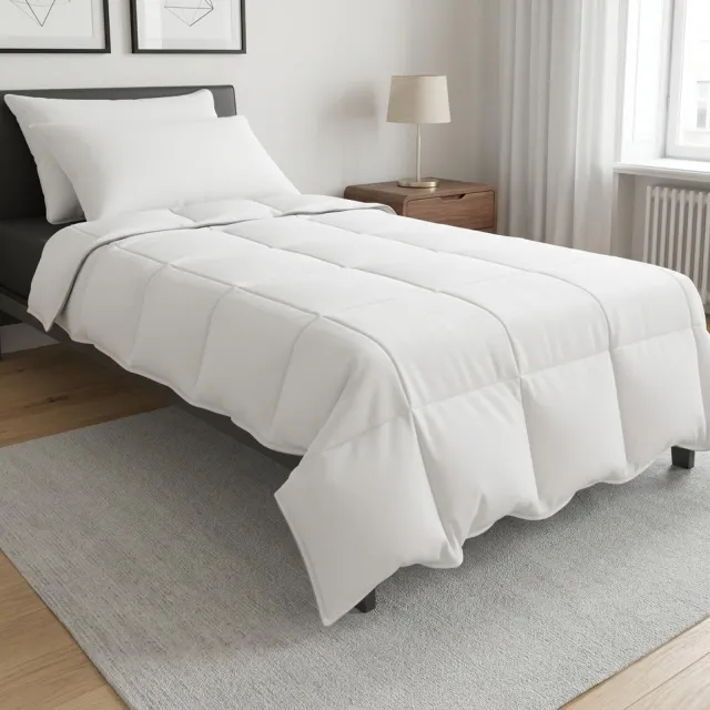 vidaXL Dekbedset 140 x 220 cm Zomer Wit