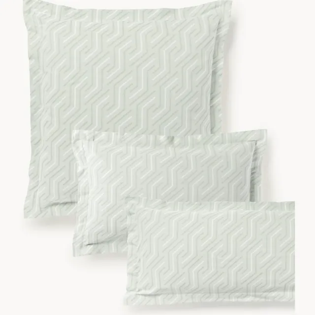 Westwing Collection Jacquard kussenhoes Aisha lichtgroen