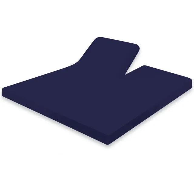Turiform Splittopper Hoeslaken Katoen Satijn 180 x 220 Blue hoek 10 cm