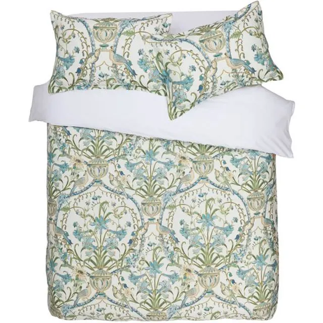 M.M Linen Augusta Dekbedovertrek - Extra breed - 260x200/220 cm - Gebroken Wit