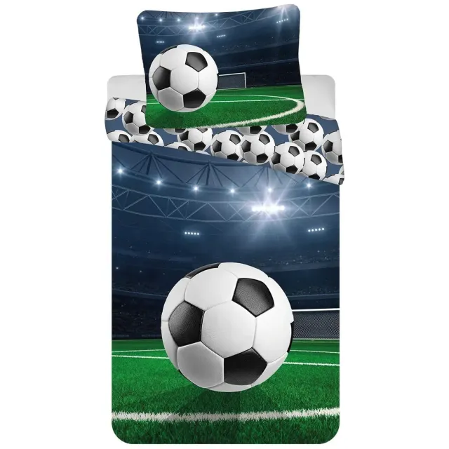 Sweet Home Voetbal Dekbedovertrek Eenpersoons - 140 x 200 cm Meerkleurig