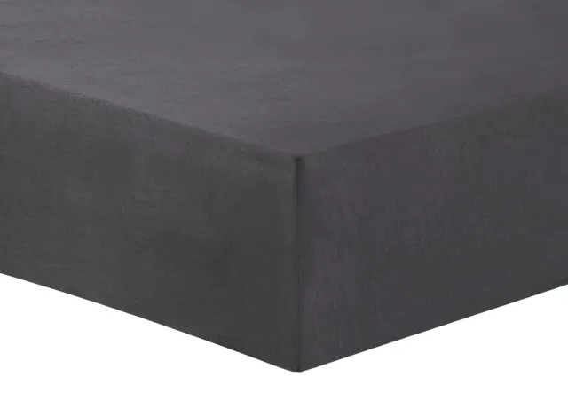 VISION home Vision - Hoeslaken - FLANEL - Zacht en warm - Antraciet - 160 x 200cm met ruime hoek van 30cm - geschikt voor boxspring matras - 100% katoen Flanel - Oekotex gecertificeerd Donkergrijs