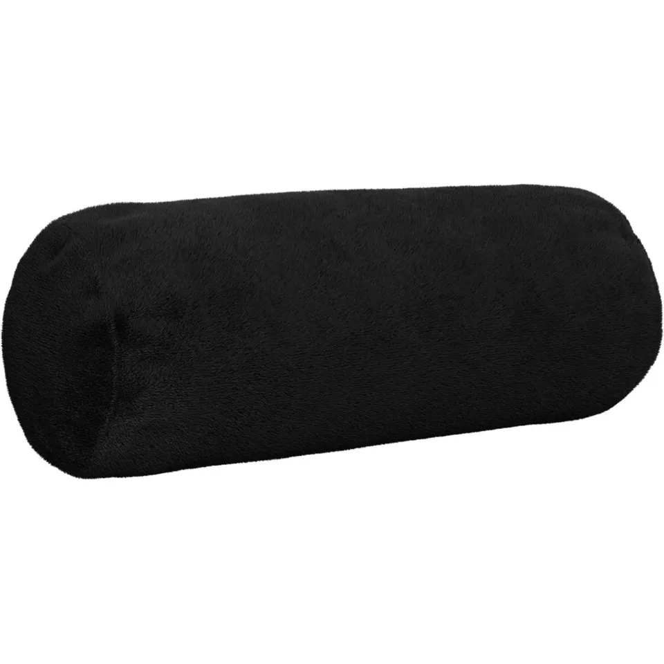 vidaXL Kussensloop 6 st HEERLEN Zwart Dia. 15 x 40 cm Flanel