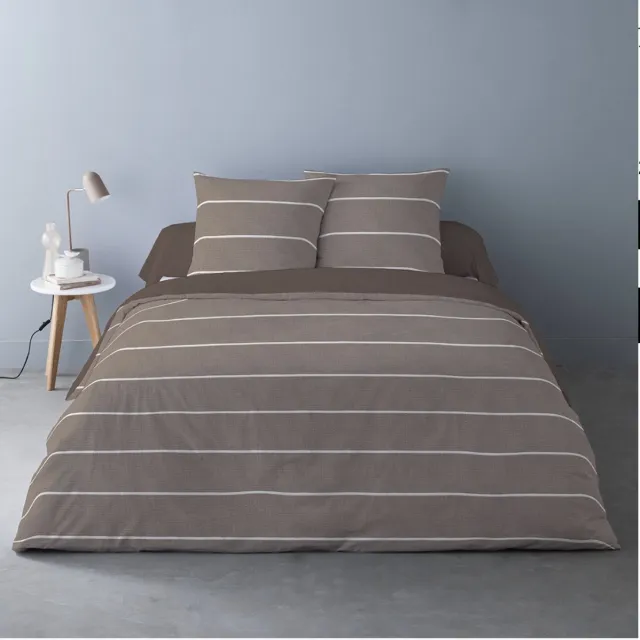 Better Nights Luxe Katoen Flanel dekbedovertrek Emma Pepper - 240x220 bruin