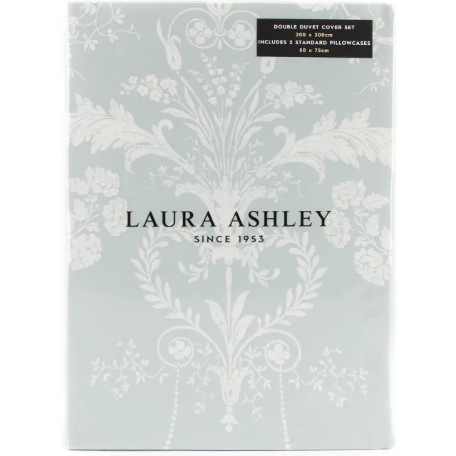 Laura Ashley Dekbedovertrek Josette - Bloemen - Blauwgroen