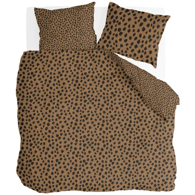 BYRKLUND Dekbedovertrek Go Wild - 200x220 - 100% Katoen - Cognac