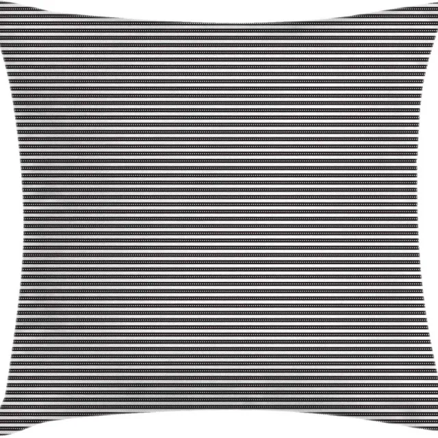 ABAKUHAUS Strepen Kussenhoes – Dubbelzijdig 40×40 cm – Zwart/Wit Schwarz
