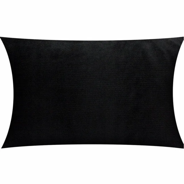 Timex-Pol Decoratieve Kussenhoes Velvet 40x60 cm - Zacht en Stijlvol Zwart