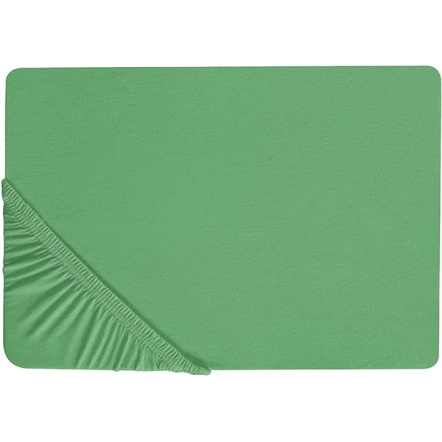 Beliani JANBU - Laken - Groen - 180 x 200 cm - Katoen