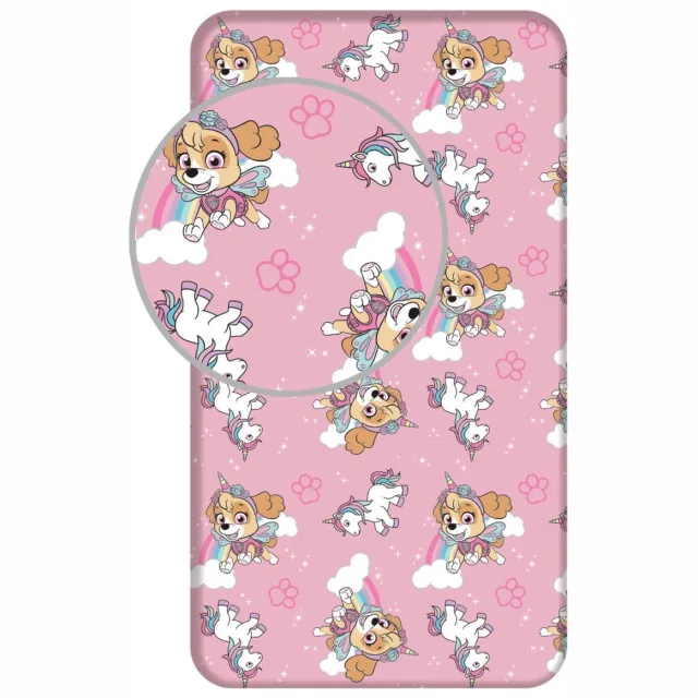 PAW Patrol Hoeslaken Unicorn - 90 x 200 cm - Katoen Roze