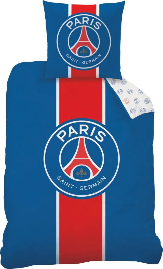 Paris Saint Germain Classic - Dekbedovertrek - Eenpersoons - 140 x 200 cm - Katoen Multi
