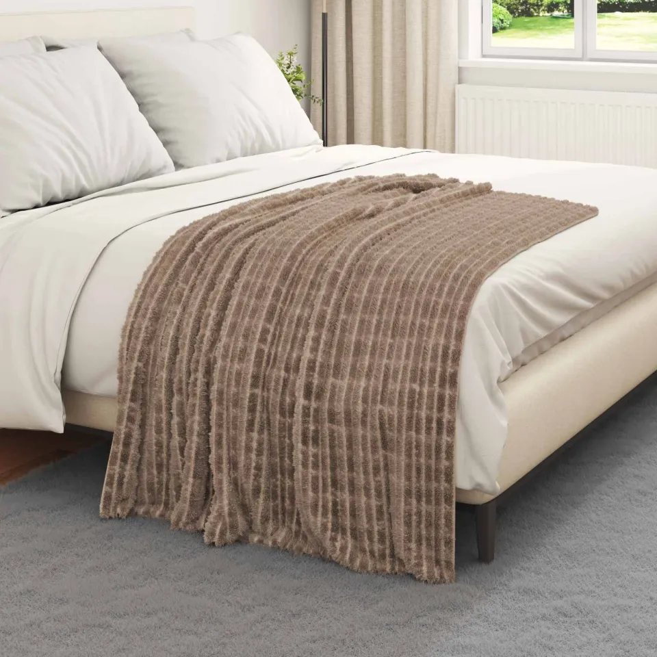 vidaXL Kleden 6 st Kameel 150 x 130 cm 2,75 kg Fleece bruin, foto 3
