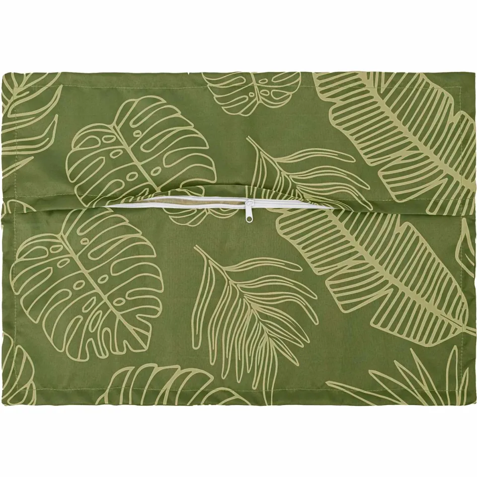 vidaXL Kussensloop 6 st HOUTEN Bladontwerp 50 x 70 cm Polyester groen, foto 4
