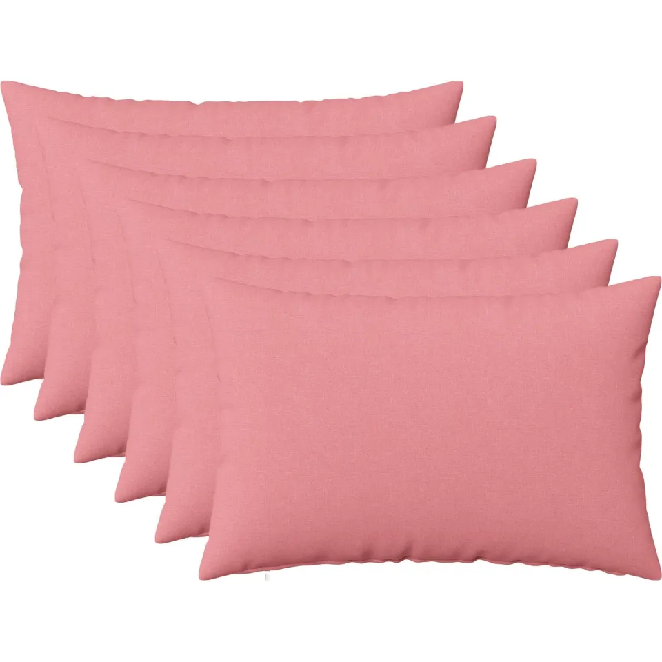 vidaXL Kussensloop 6 st HEERLEN Roze 50 x 75 cm Stof, foto 3