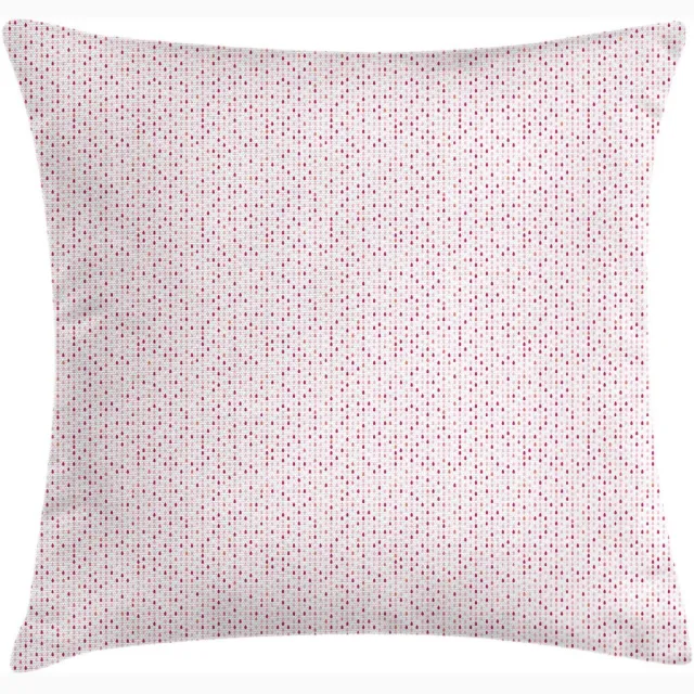ABAKUHAUS Abstracte kussenhoes – Regen-druppels Pastel – 50×50 cm – Tweezijdig bedrukt Rose Magenta Coral