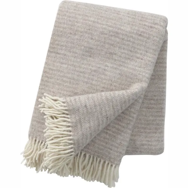 Klippan Plaid eco lamswol Ralph 200x130cm beige