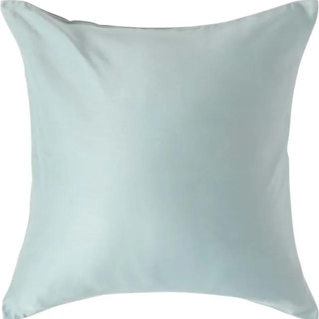 Homescapes Biologisch Kussensloop 40x40 cm – Eendenei Blauw – 100% Egyptisch Katoen Satijn – Draaddichtheid 400