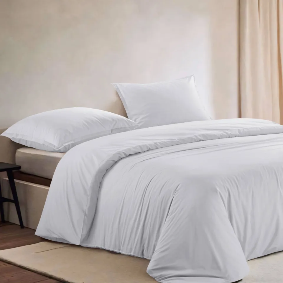 Studio LIVIT percale dekbedovertrek lits-jumeaux lichtgrijs, foto 3