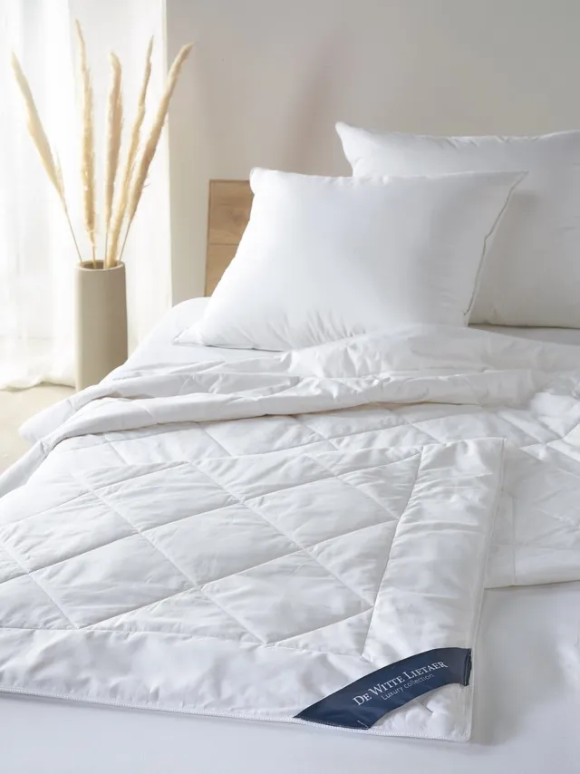 De Witte Lietaer Zomerdekbed Katoen Wit - Tweepersoons - 200 x 220 cm - Katoen