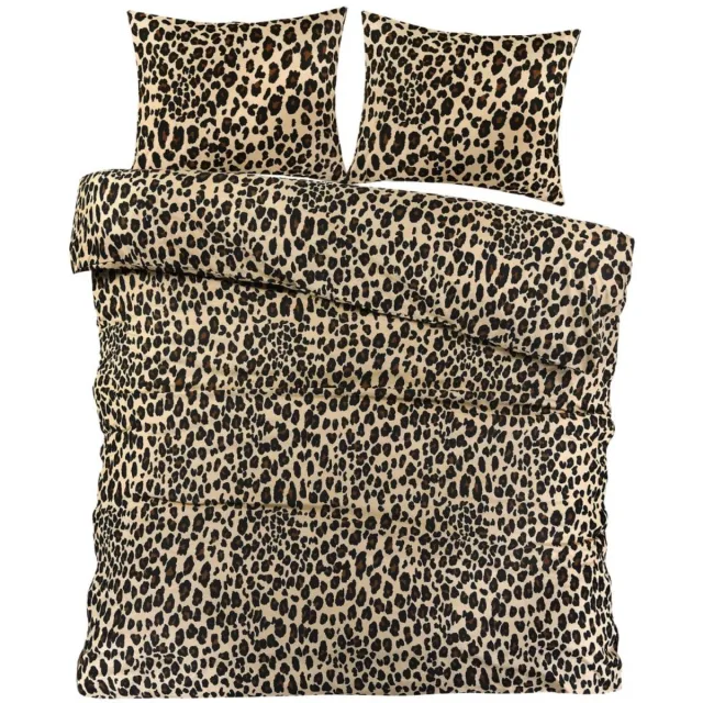 Day Dream Dekbedovertrek Panter Beige Bruin 240x200/220 - 100% Katoen - Panterprint - Ademend