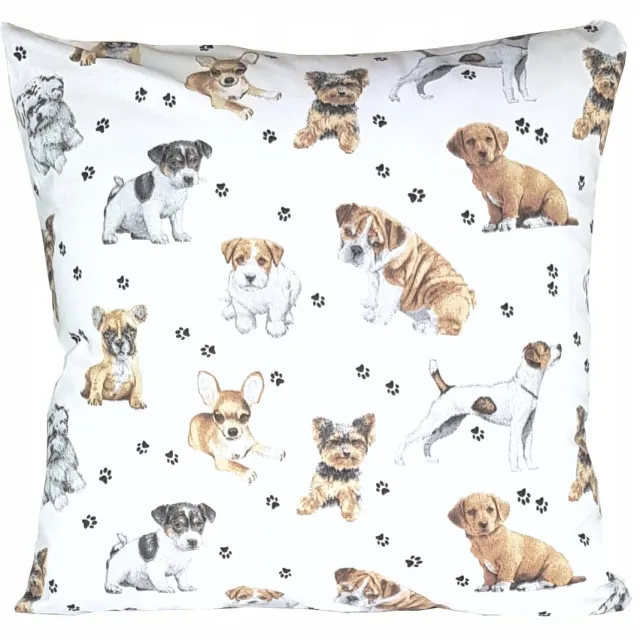 Sleepon_pl Honden Kussenhoes Katoen 40x40cm - Schattig York Hondenprint voor Kinderen meerkleurig