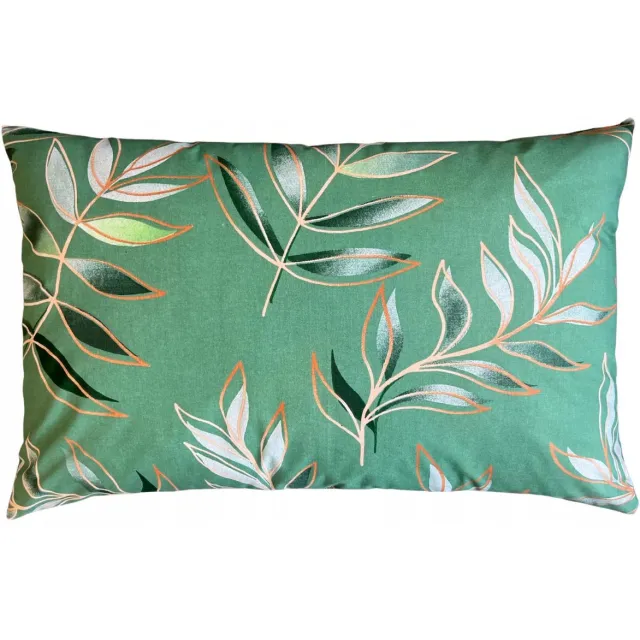 Ibenzoa Katoenen kussensloop 50 x 70 cm met ritssluiting voor ultiem slaapcomfort groen