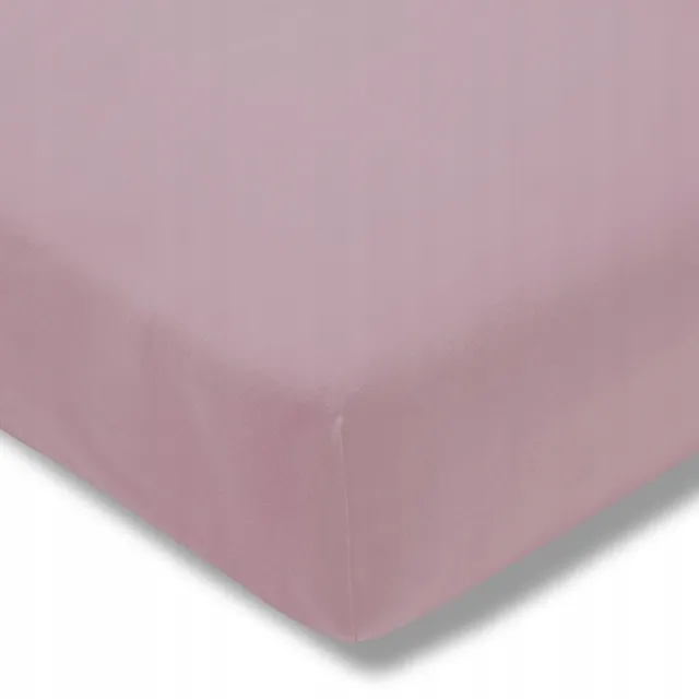 Estella 950 - Hoeslaken met elastiek - 150 x 200 cm - Getwijnde jersey - Roze