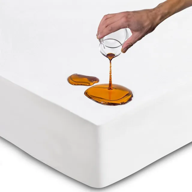 Unyqoos Waterdichte en Ademend Matrasbeschermer voor Optimaal Slaapcomfort en Matrasbescherming wit