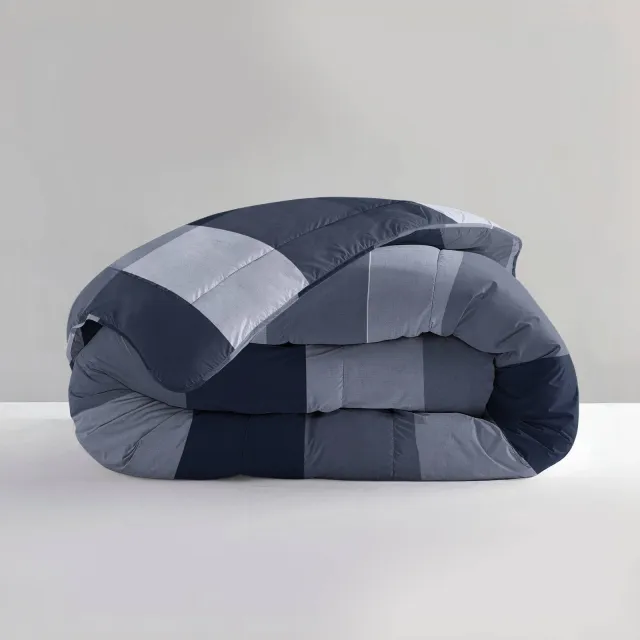 Sleeptime dekbed zonder overtrek Lazy wasbaar Blauw print