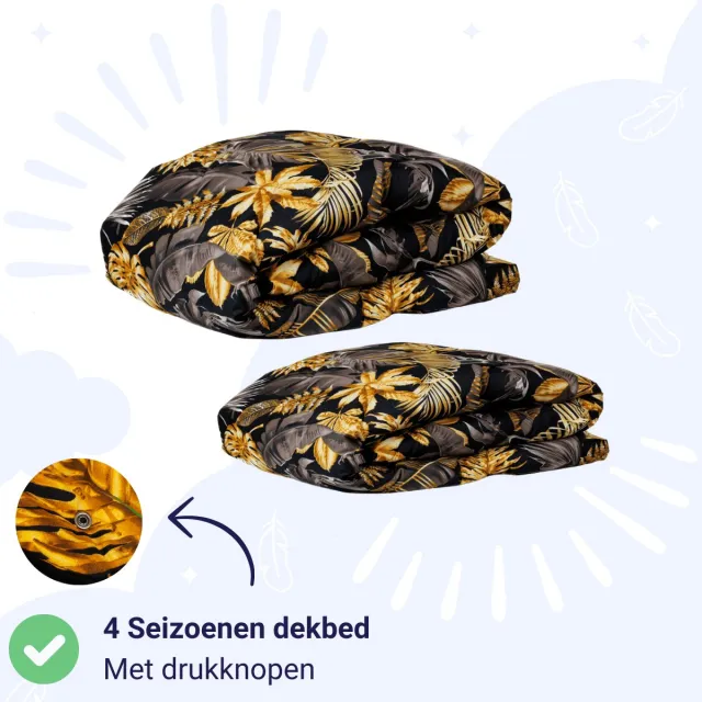 Zelesta Wonderbed 4 Seasons Double - Golden Leaves 240x200cm