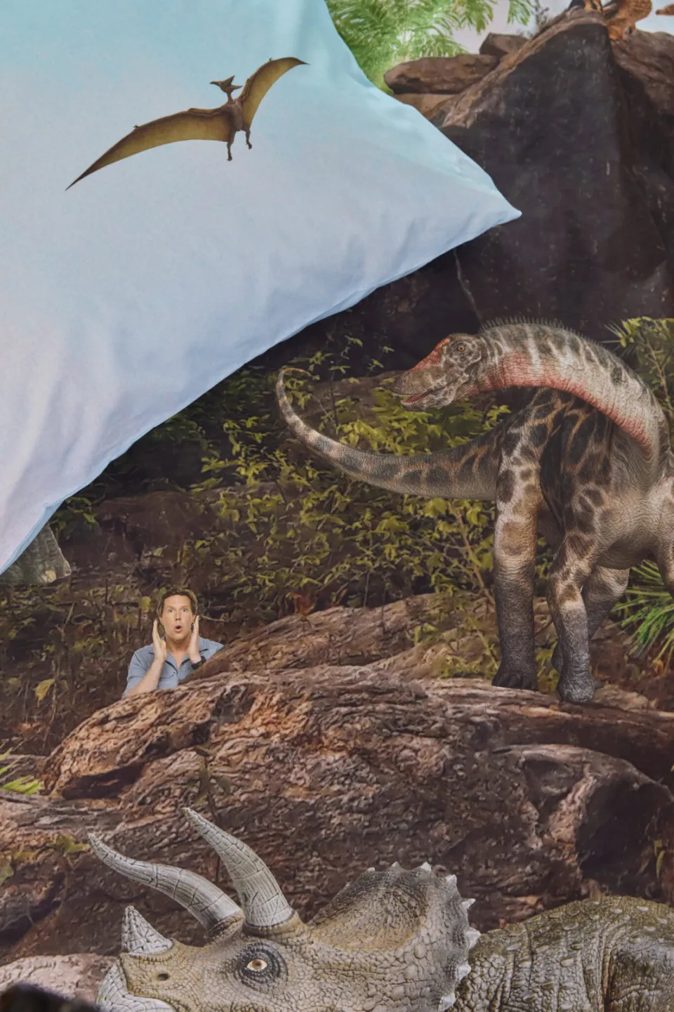 Freek Vonk Beddinghouse kids katoenen dekbedovertrek dino 1 persoons (140x200 cm) multi, foto 6